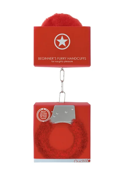 Beginner's Handcuffs Furry - Red — image 4 of 4