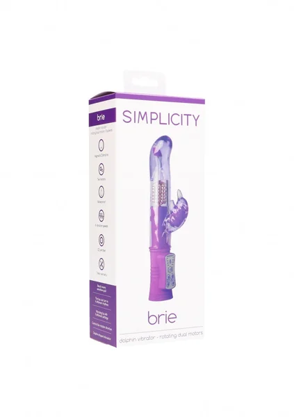 BRIE dolphin vibrator - rotating dual motors - Purple — image 4 of 4