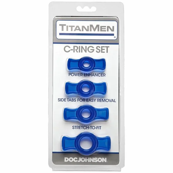 Titanmen Tools Cock Ring Set - Blue — image 4 of 4