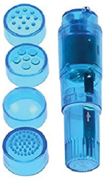 Cloud 9 - Mini Massager Pocket Rocket Blue with 4 Attachments — image 2 of 2