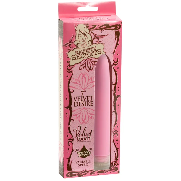 Naughty Secret 7 inch Velvet Desire Waterproof Vibe - Pink — image 7 of 8