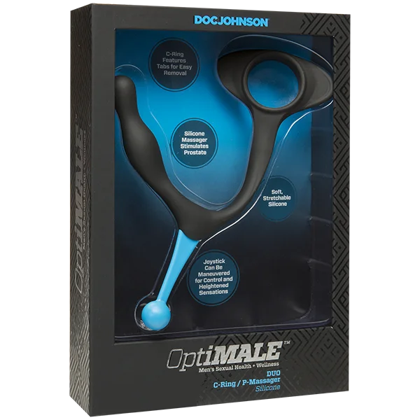 OptiMale DUO C-Ring & Prostate Massager - Black — image 8 of 8
