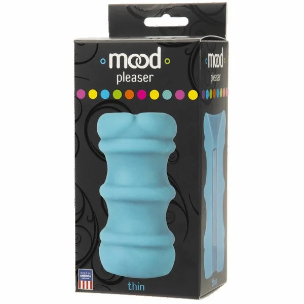 Mood Ultraskyn UR3 Pleaser Stroker - Blue — image 4 of 6