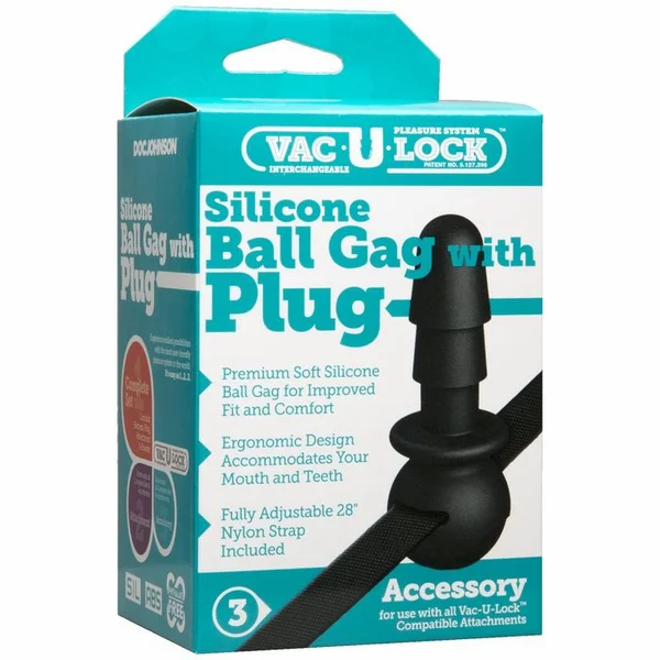Vac-U-Lock Black Ball Strap Plug — image 5 of 5