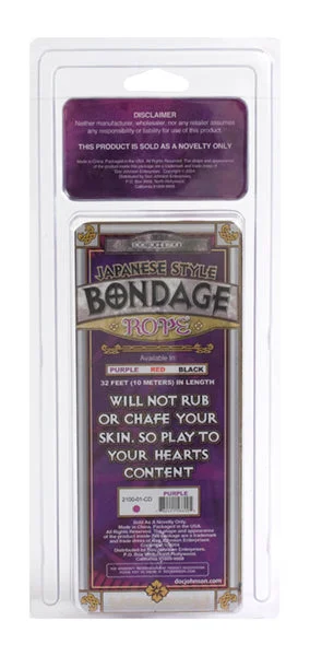 Japanese Style Bondage Cotton Rope - Purple — image 6 of 6
