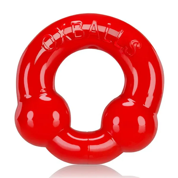 Oxballs Ultraballs Cockring - Steel & Red Pack of 2 — image 6 of 10