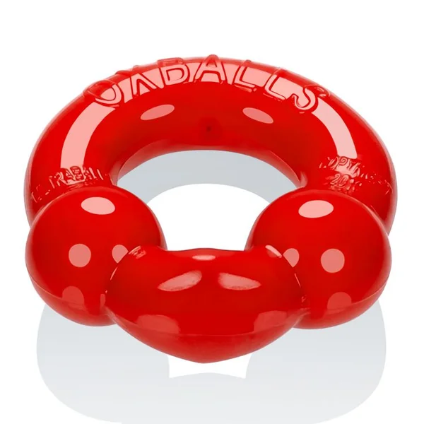 Oxballs Ultraballs Cockring - Steel & Red Pack of 2 — image 7 of 10