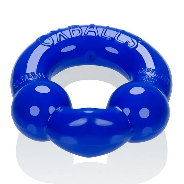 Oxballs Ultraballs Cock Rings - Black/Police Blue Pack of 2 — image 6 of 6