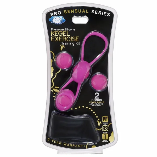 Cloud 9 - Kegel Training W/4 Weighted Balls & Pouch Pink Premium Silicone — image 9 of 12