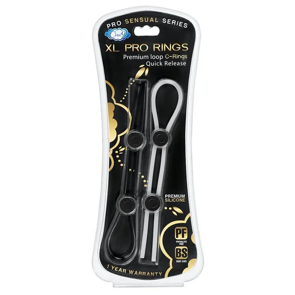 Cloud 9 - Pro Sensual Xl Pro Rings Black & Clear 2 Pack — image 14 of 14