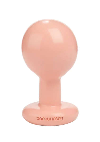 Round Butt Plug Large - Flesh — image 9 of 13