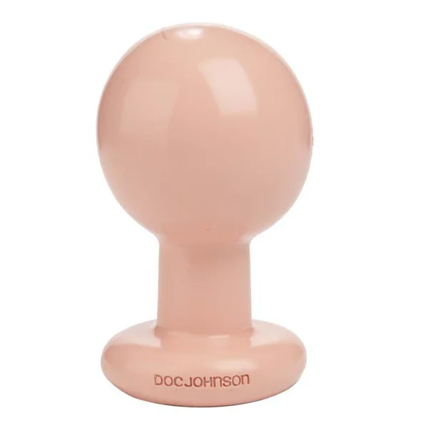 Round Butt Plug Large - Flesh — image 5 of 6
