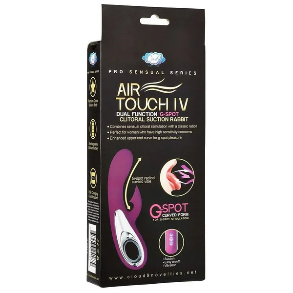 Cloud 9 - Pro Sensual Air Touch Iv G Spot Dual Function Clitoral Suction Rabbit — image 22 of 25