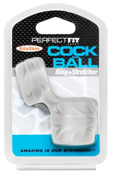 Perfect Fit SilaSkin Cock & Ball Ring - Clear — image 8 of 8