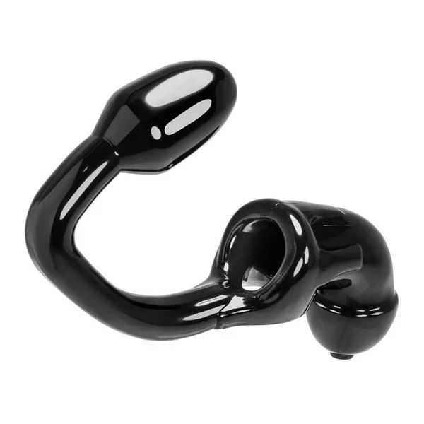 Oxballs Tailpipe Chastity CockLock & Asslock Butt Plug - Black — image 6 of 8