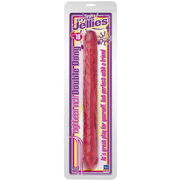 Crystal Jellies Double Dong Pink 18 inch — image 8 of 8