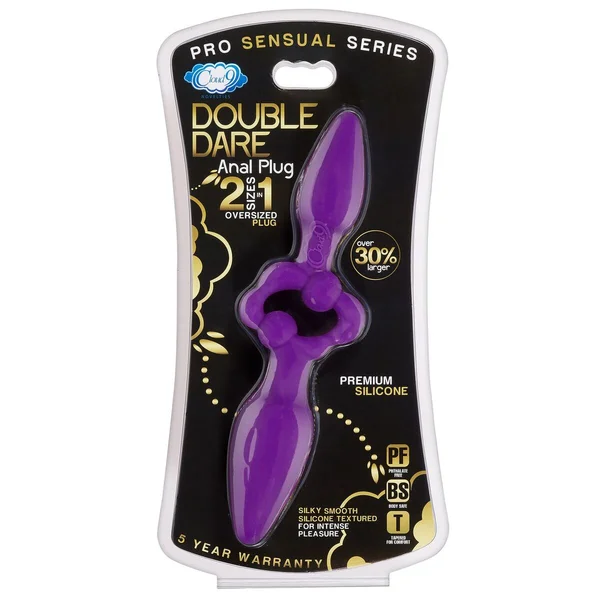 Cloud 9 - Pro Sensual Oversized Double Dare Dual Anal Plug Purple — image 8 of 8