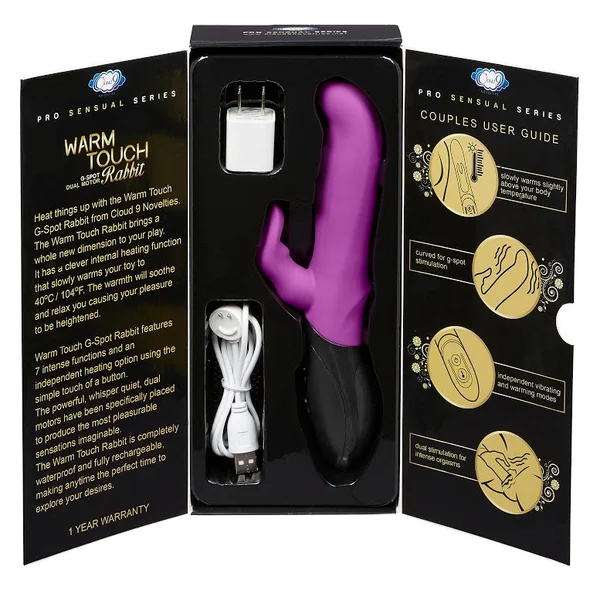 Cloud 9 - Warm Touch Rabbit Purple & Black — image 3 of 4