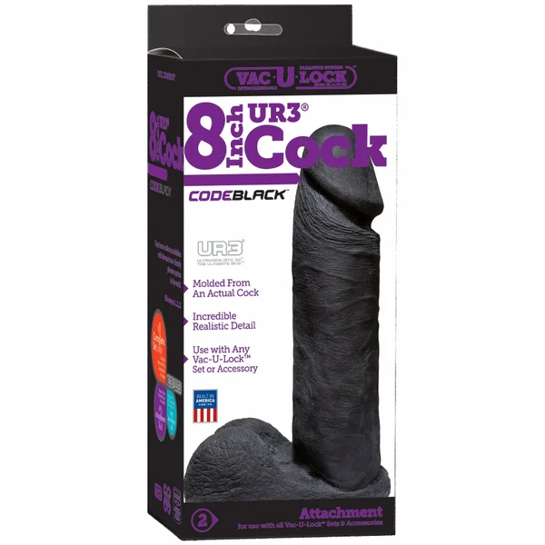 Vac-U-Lock UR3 8 inch Realistic CODEBLACK — image 9 of 9