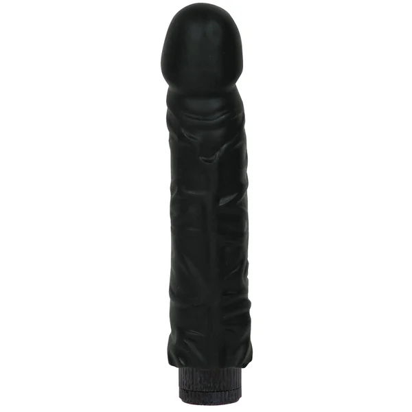 Quivering 8 inch Cock Vibe - Black — image 12 of 14