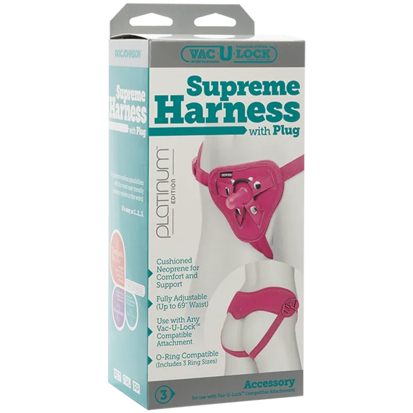 Vac-U-Lock - Supreme Harness with Plug Pink — image 12 of 12