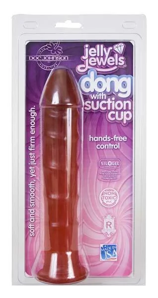Jelly Jewel Dong with Suction Cup - Ruby — image 6 of 6
