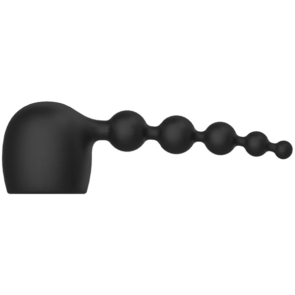 Kink Silicone Wand Anal Beads Attch. - Black — image 7 of 8