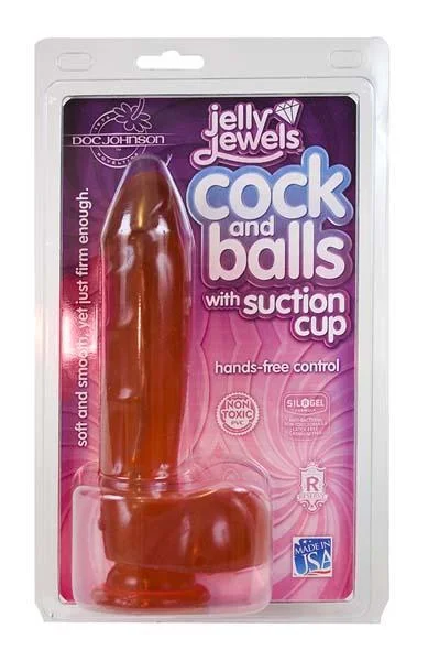 Jelly Cock w/Suction Cup - Ruby — image 6 of 6