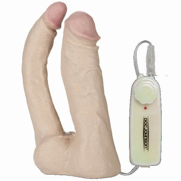 Vac-U-Lock Double Penetrator Vibro Natural White — image 5 of 8