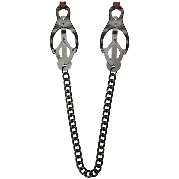 Kink Sili Nipple Clover Clips with Chain — image 4 of 4