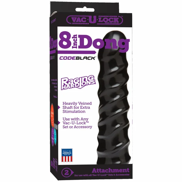 Vac-U-Lock 8 inch Dong Raging Hard-Ons CODEBLACK — image 6 of 6