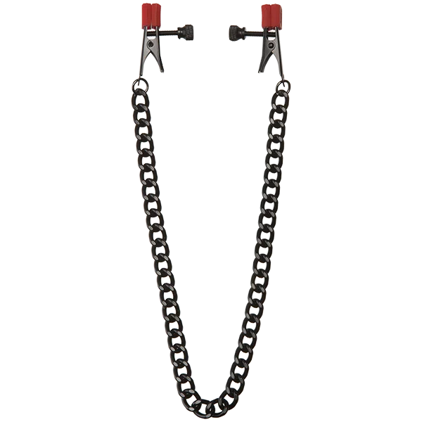 Kink Silicone Nipple Alligator Clamps w/Heavy Chain — image 7 of 8