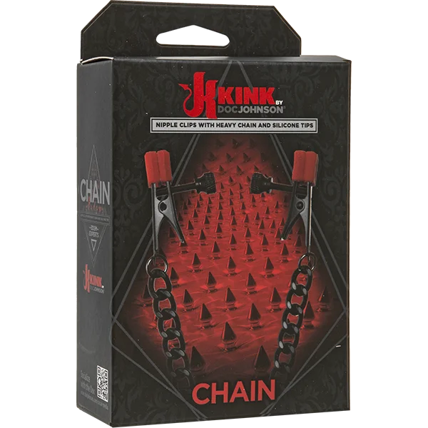 Kink Silicone Nipple Alligator Clamps w/Heavy Chain — image 8 of 8
