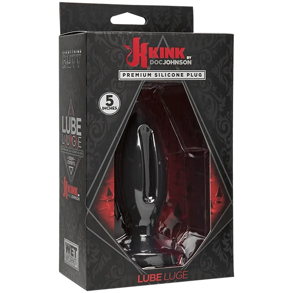 Kink Wet Works 5 inch Silicone Lube Luge Plug - Black — image 12 of 12