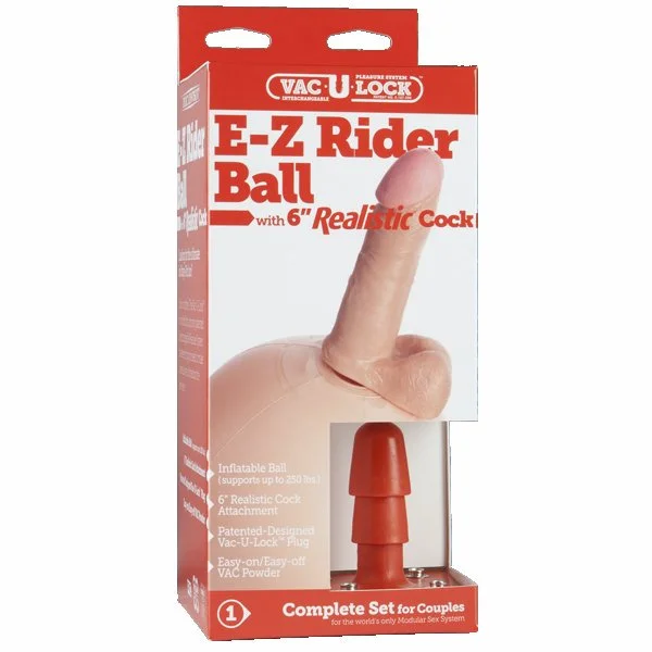Vac-U-Lock EZ Rider Ball with 6 inch Real Cock — image 7 of 8