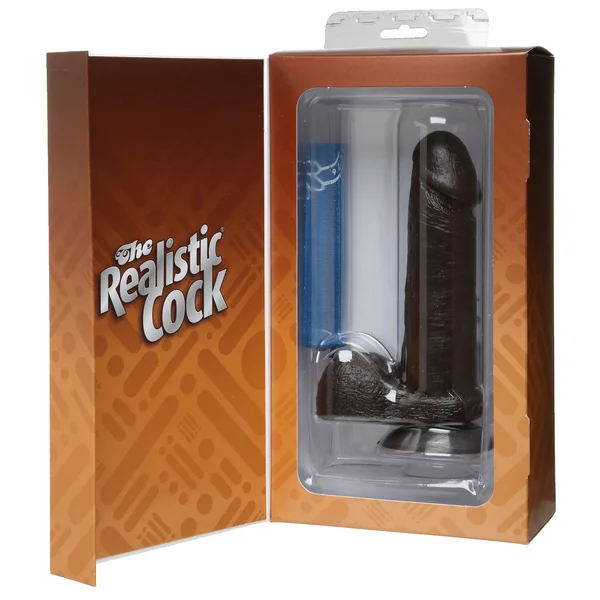 Realistic Cock 6 inch Black — image 23 of 24