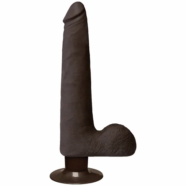 Realistic Cock Vib 9 inch Slim with Balls Black — image 8 of 11