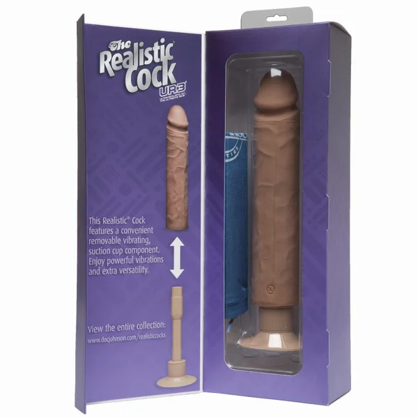 Realistic Cock Vib 10 inch with out Balls Brown — image 5 of 5