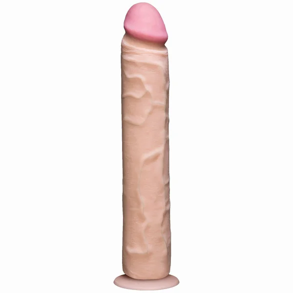Realistic Cock Ultraskyn UR3 12 inch with out Balls White — image 5 of 7