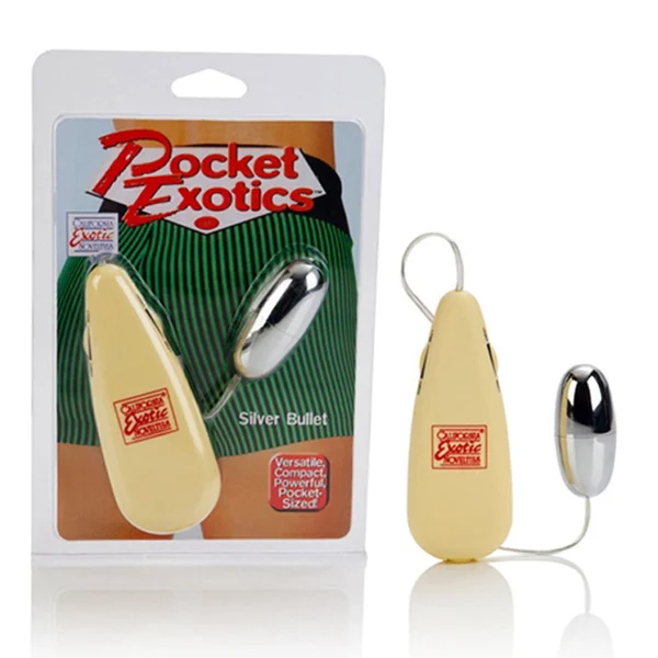 California Exotic Pocket Exotics Vibrating Silver Bullet - (PACK OF 2) — image 12 of 14