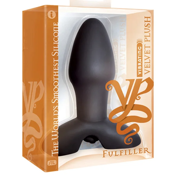 Velvet Plush Silicone Fulfiller Vibrating Plug — image 4 of 4