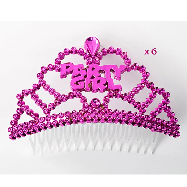 Mini Party Girl Tiara 6pk — image 2 of 2