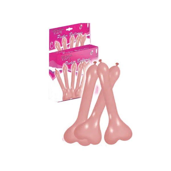 Pecker Balloons Flesh (6/Box) — image 3 of 3