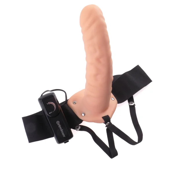 Pipe Dreams Fetish Fantasy Series  8" Vibrating Hollow Strap-On — image 11 of 14