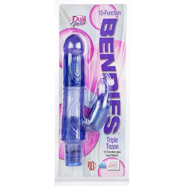 California Exotic 10-Function Bendies Triple Tease - Purple — image 4 of 4