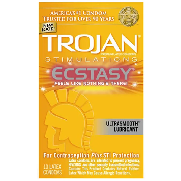 Trojan Ecstasy Ultra Ribbed (10) — image 2 of 2