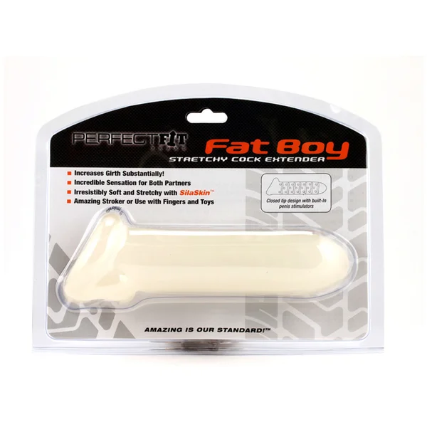Perfect Fit Fat Boy Stretchy Cock Extender Clear — image 3 of 3
