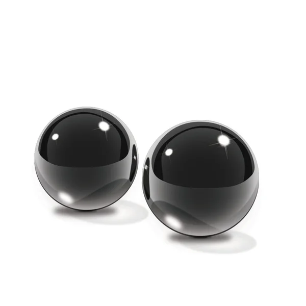Pipe Dreams Fetish Fantasy Series Limited Edition Medium Black Glass Ben-Wa Balls — image 4 of 6