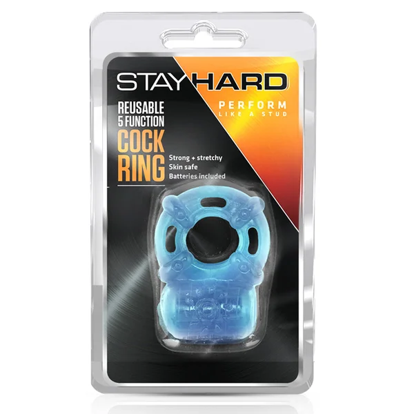 Vibrating Cockring Blue 5 Function — image 4 of 4