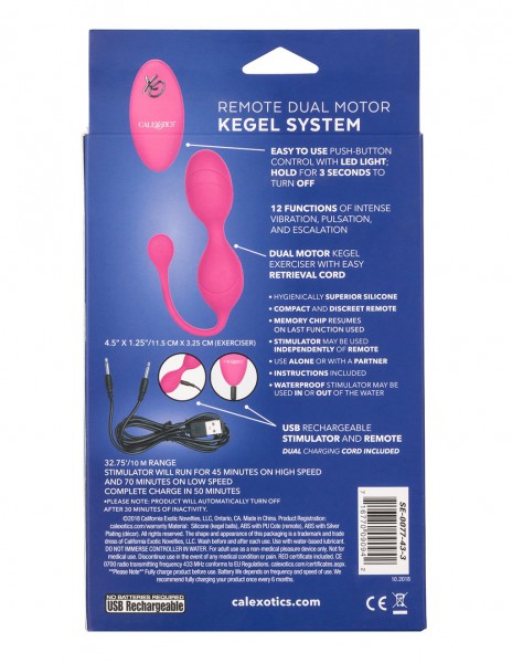 Dual Motor Vibrating Kegel Ball w/ Remote Control